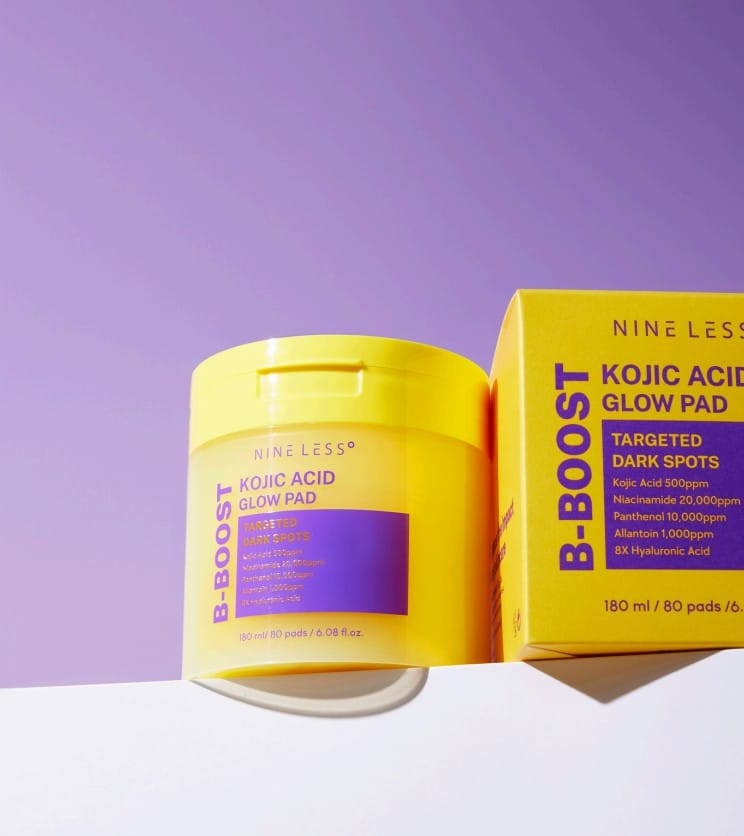 NINELESS B-Boost Kojic Acid Glow Toner Pad