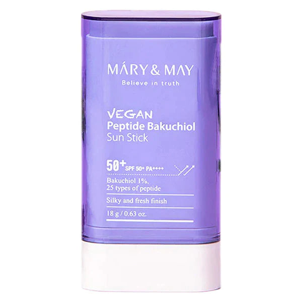 MARY&MAY VEGAN PEPTIDE BAKUCHIOL SUN STICK SPF50+ PA++++ 18G